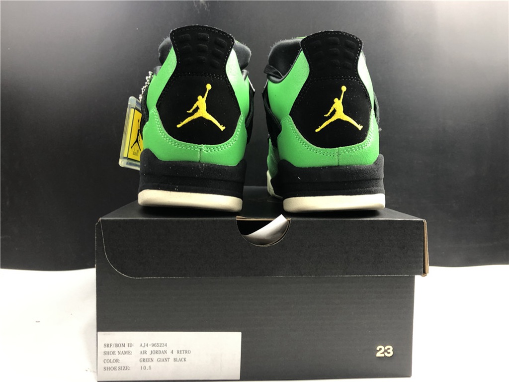 Air Jordan 4 Retro GREEN BLACK